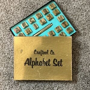 Alphabet Stamp Set 8138. 3/4” Tall letters.